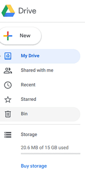 See Google Drive brand image then dashboard which you can add in new documents such as Google documents
